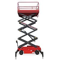 OXLIFT QZ-050-090 Самоходный (поводковый) подъемник ножничного типа с питанием от АКБ 9000 мм 500 кг